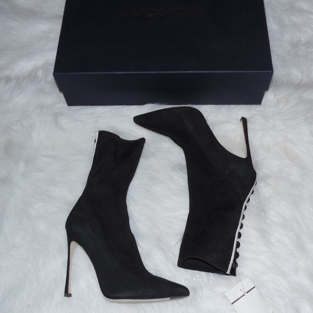 💋SOLD💋 🆕 Sergio Rossi Boots Size 7 to 7.5 - Picture 7 of 8